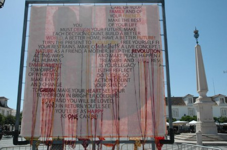 14 telas gigantes invadem ruas de centro histórico pombalino de VRSA 